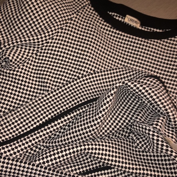 L’AGENCE Sweaters | L'agence Black & White Woven Knit Sweater Size XS - Picture 7 of 7